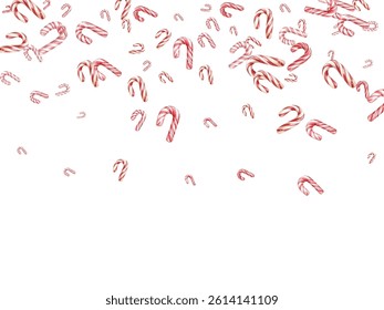 Festive candy cane and peppermint swirl on a white background. Perfect for holiday-themed designs, wrapping paper, and festive decorations. Vibrant red and white colors evoke the spirit of Christmas.
