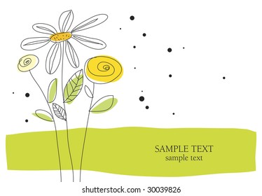 Festive card vector