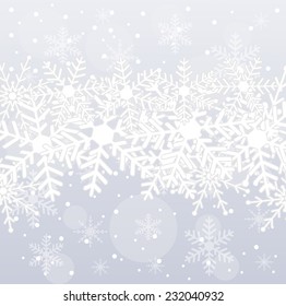 festive christmas background with snowflakes,  vector  illustration