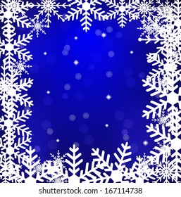 festive christmas background with snowflakes,vector illustration