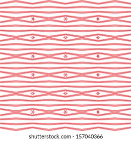 Festive christmas background of stripes and snowflakes