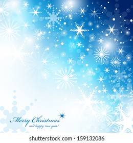 Festive Christmas Background - Vector Illustration, Graphic Design Useful For Your Design