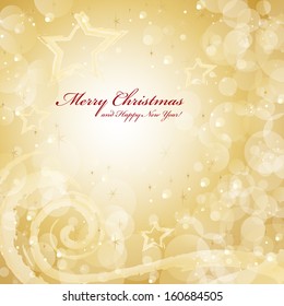 Festive Christmas Background - Vector Illustration, Graphic Design Useful For Your Design