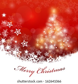 Festive Christmas Background - Vector Illustration, Graphic Design Useful For Your Design