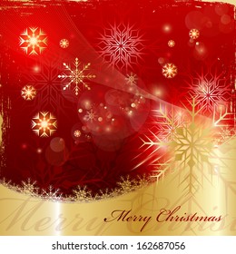 Festive Christmas Background - Vector Illustration, Graphic Design Useful For Your Design 