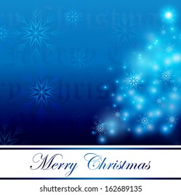 Festive Christmas Background - Vector Illustration, Graphic Design Useful For Your Design 