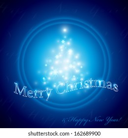 Festive Christmas Background - Vector Illustration, Graphic Design Useful For Your Design 
