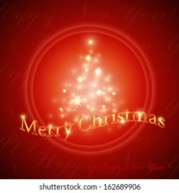 Festive Christmas Background - Vector Illustration, Graphic Design Useful For Your Design 
