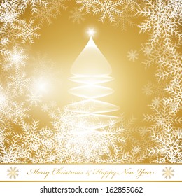 Festive Christmas Background - Vector Illustration, Graphic Design Useful For Your Design