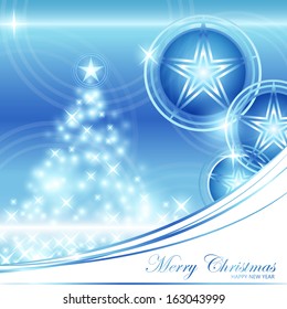 Festive Christmas Background - Vector Illustration, Graphic Design Useful For Your Design 