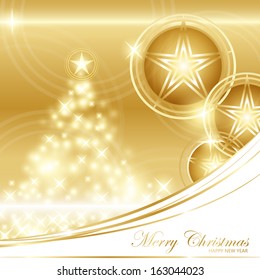 Festive Christmas Background - Vector Illustration, Graphic Design Useful For Your Design 