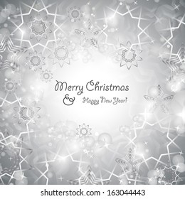 Festive Christmas Background - Vector Illustration, Graphic Design Useful For Your Design 