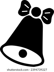 Festive Christmas Bell Icon - Holiday Jingle Symbol with Joyful Ringing