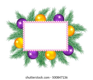 Festive Christmas card. You can enter text greetings