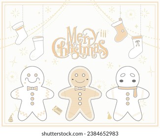 Festive Christmas Collection (gingerbread man , stocking)