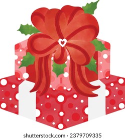 Festive Christmas decorations illustrations santa claus
