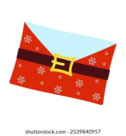 Coleção de Envelopes de Natal Festivo. Ilustração de cartão de Natal Feliz Ano Novo Plano