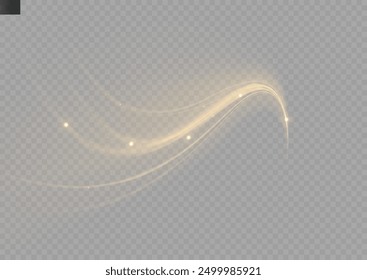 Festive Christmas gold garlands, dust, sparkle, and a star. Decorative element for greeting cards, invitations, backgrounds, business cards. Winter collection Christmas background. Light glow sparkl.