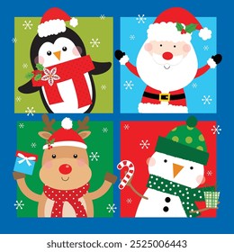 festive christmas greeting card design