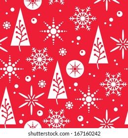 Festive Christmas and holiday season pattern, vector illustration