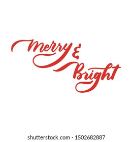 Festive Christmas Lettering Quote for Winter Season's greetings. 