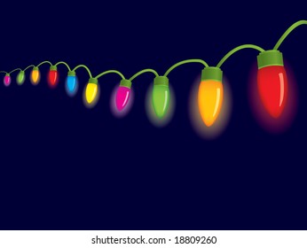Festive christmas lights