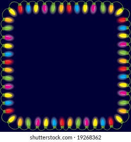 Festive christmas lights