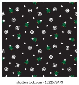 Festive Christmas seamless pattern/print background in vector - Suitable for Packaging, web design, graphics, fashion textiles, wallpaper and etc.