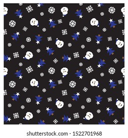 Festive Christmas seamless pattern/print background in vector - Suitable for Packaging, web design, graphics, fashion textiles, wallpaper and etc.