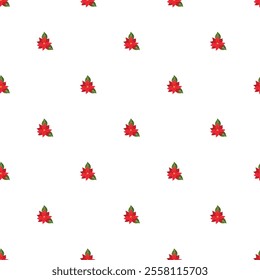 Festive Christmas Season Celebration Seamless Vector Pattern Design