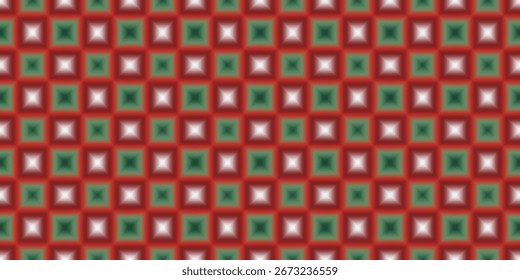 Festivo Natal Quadrado Padrão Vetor Design para Celebrações.