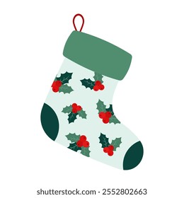 Festive Christmas stockings with colorful patterns and designs