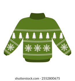 Festive Christmas sweaters featuring snowmen, trees, and gifts