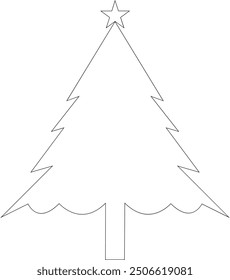 Festive Christmas Tree - Bright and Merry Design