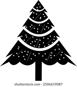 Festive Christmas Tree - Bright and Merry Design