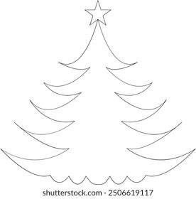 Festive Christmas Tree - Bright and Merry Design