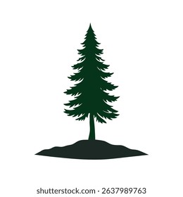 Festive Christmas tree illustration perfect for holiday cards, decorations, prints, and seasonal designs. Ideal for winter and Christmas-themed projects.