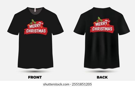 "Festive Christmas T-shirt design featuring a cheerful holiday theme with colorful graphics, perfect for spreading seasonal joy and holiday vibes."