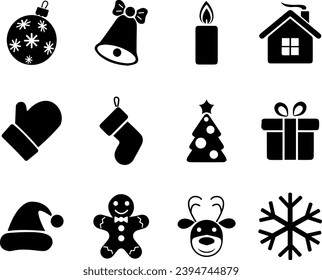 Weihnachtsvektorsymbol - Holiday Graphic Symbol mit Moderner Eleganz