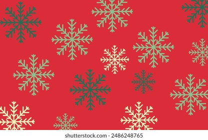 Festive Christmas Wonderland Background Illustration. EPS