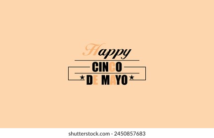 Festive Cinco de Mayo Typography Design for Your Celebration