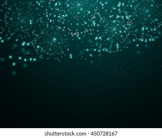 Festive color firework background. Vector illustration.