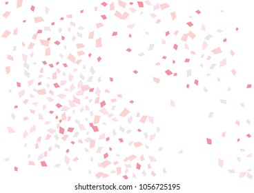 Festive color rectangle confetti background. Abstract frame confetti texture for holiday, postcard, poster, website, carnivals, birthday and children's parties. Cover confetti mock-up. Wedding card 