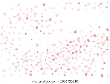 Festive color rectangle confetti background. Abstract frame confetti texture for holiday, postcard, poster, website, carnivals, birthday and children's parties. Cover confetti mock-up. Wedding card 