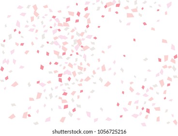 Festive color rectangle confetti background. Abstract frame confetti texture for holiday, postcard, poster, website, carnivals, birthday and children's parties. Cover confetti mock-up. Wedding card 