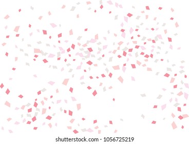 Festive color rectangle confetti background. Abstract frame confetti texture for holiday, postcard, poster, website, carnivals, birthday and children's parties. Cover confetti mock-up. Wedding card 