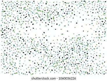 Festive color rectangle confetti background. Abstract frame confetti texture for holiday, postcard, poster, website, carnivals, birthday and children's parties. Cover confetti mock-up. Wedding card 