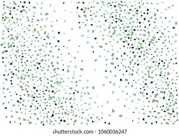 Festive color rectangle confetti background. Abstract frame confetti texture for holiday, postcard, poster, website, carnivals, birthday and children's parties. Cover confetti mock-up. Wedding card 