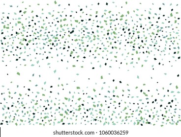 Festive color rectangle confetti background. Abstract frame confetti texture for holiday, postcard, poster, website, carnivals, birthday and children's parties. Cover confetti mock-up. Wedding card 