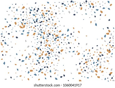 Festive color rectangle confetti background. Abstract frame confetti texture for holiday, postcard, poster, website, carnivals, birthday and children's parties. Cover confetti mock-up. Wedding card 